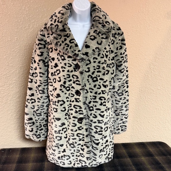 blanc noir Jackets & Blazers - Blanc Noir Animal Print Teddy Jacket